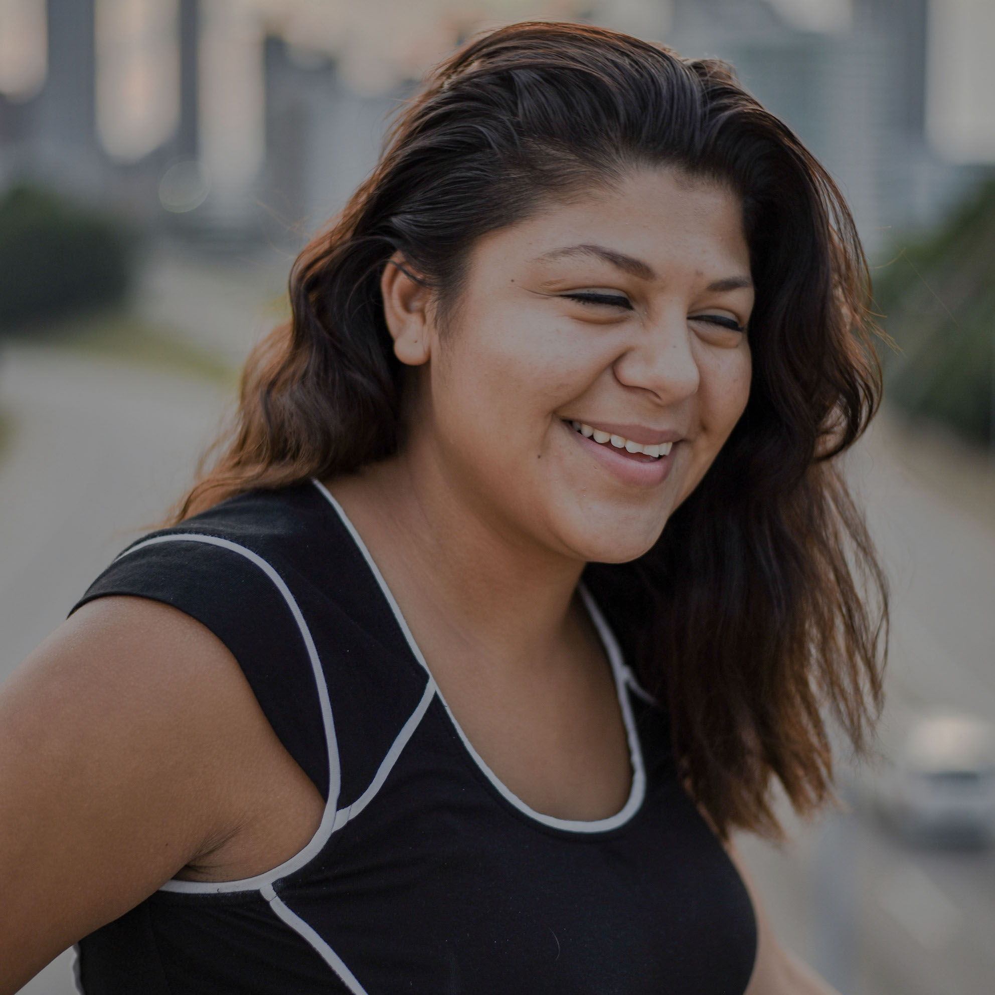 Foto van Mees, bloembindster